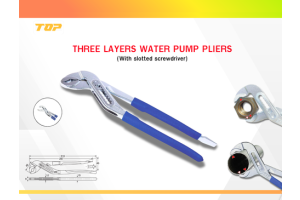 TOP - THREE LAYERS WATER PUMP PLIERS (With slotted screwdriver) | JSR GOUP