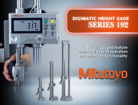 MITUTOYO - Height gauges feature improved ease of operation and enhanced functionality : Digimatic Height Gage SERIES 192 | JSR GROUP