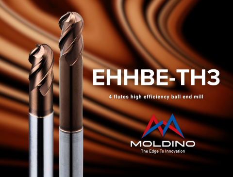 MOLDINO - 4 flutes high efficiency ball end mill : EHHBE-TH3 | JSR GROUP