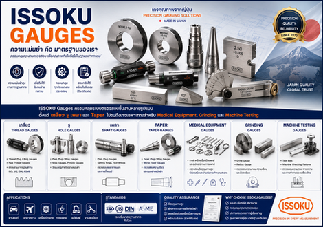 ISSOKU Gauges : ระบบเกจสำหรับตรวจสอบเกลียว รู และเพลาในงานอุตสาหกรรม | JSR GROUP