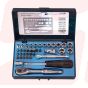 11738 | 1/4” 38PCS METRIC BIT&SOCKET SER (RATCHET 11594) | SIGNET