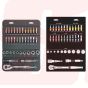 22041-1 | 1/4” DR. 23 PCS MINI SOCKET & BIT SET METRIC | SIGNET