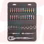 22041-1 | 1/4” DR. 23 PCS MINI SOCKET & BIT SET METRIC | SIGNET