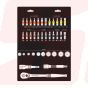 22041-1 | 1/4” DR. 23 PCS MINI SOCKET & BIT SET METRIC | SIGNET