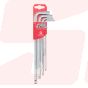 411-390-14 | SERIES 411 - HEXAGON KEY WRENCHES WITH BALLPOINT SB-PLASTIC CLIP • EXTRA LONG, CV-STEEL | HAFU