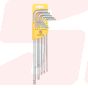 SERIES 411 - HEXAGON KEY WRENCHES WITH BALLPOINT SB-PLASTIC CLIP • EXTRA LONG, CV-STEEL INCH| HAFU