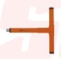 73243 | T HANDLE SOCKET WRENCHES 1000 V 1/4" | EGA MASTER