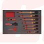 AD500317 | Tray set of screwdrivers antidrop 1000 v ANTIDROP TOOLS | EGA MASTER