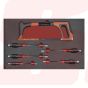 AD500447 | Tray set of screwdrivers and hacksaw antidrop ANTIDROP TOOLS | EGA MASTER