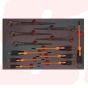 AD500467 |Tray set of adjustable, mastergrip, pipe wrenches ANTIDROP TOOLS | EGA MASTER
