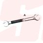 INCH - OPEN-END WRENCH MIRROR POLISHED CHROME PLATING DIN 3110 ANTIDROP ACO ANTIDROP TOOLS| EGA MASTER