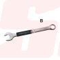 MM - COMBINATION WRENCH MIRROR POLISHED CHROME PLATING DIN 3113 ANTIDROP ACO ANTIDROP TOOLS | EGA MASTER