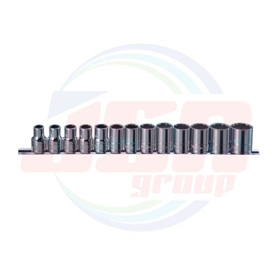 13393 | 1/2” 13PC SET 10-24MM 12PT SOCKET SET IN RAIL EXCEPT | SIGNET