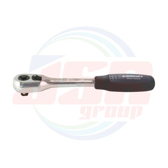 11595 | 1/4” TEETH L-65 RATCHET WITH TWO TONE COLOR INJECTION HANDLE| SIGNET