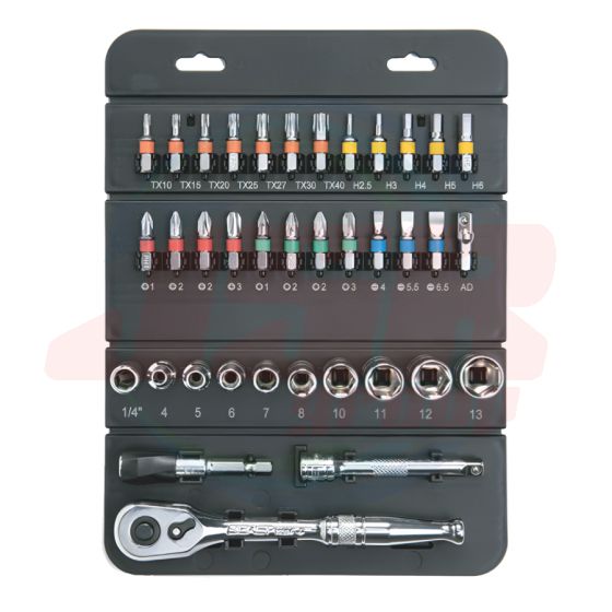 22041-1 | 1/4” DR. 23 PCS MINI SOCKET & BIT SET METRIC | SIGNET
