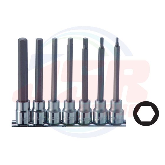 22620 | 3/8” 7 PC HEX BIT SOCKET SET (2.5-3 ~ 6-8-10 MM.) | SIGNET