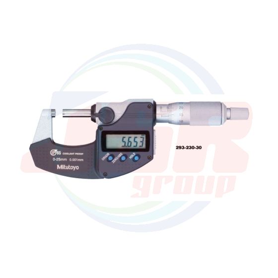 293-230-30 |Coolant Proof Micrometers SERIES 293 — IP65 Digimatic Micrometer (With SPC data output)| MITUTOYO