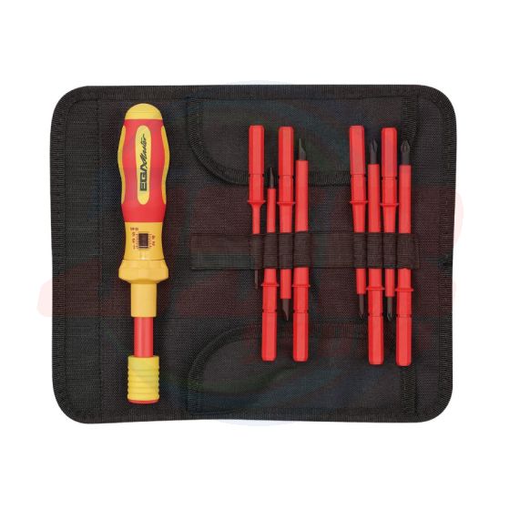 37206 | 9 piece set torque screwdriver 1-5 nm 1000 v - CONTROLLED TIGHTENING | EGA MASTER