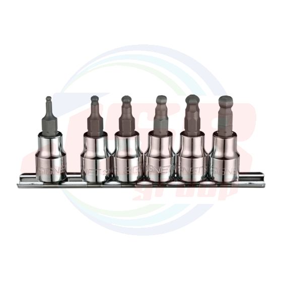 22996 | 3/8” 6PC BALL POINT HEX BITS SOCKET SET | SIGNET