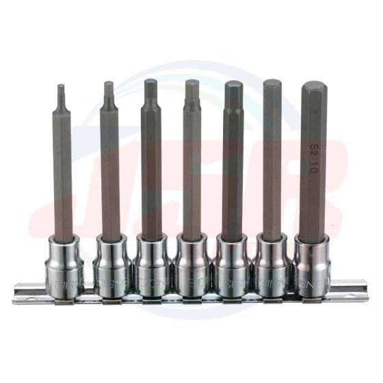 22954 | 3/8” 7PC LONG HEX BITS SOCKET SET | SIGNET