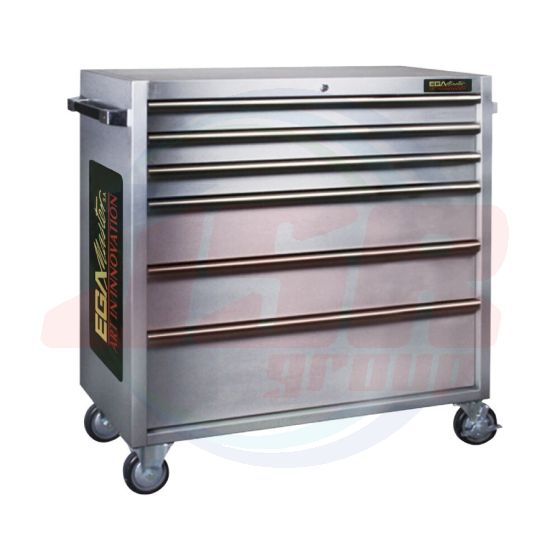 51561 | Roller cabinet 6 drawers stainless steel INOX | EGA MASTER