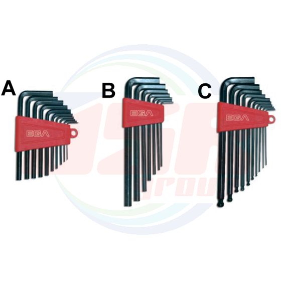 61499 | KIT OF HEXAGONAL KEY WRENCHES | EGA MASTER