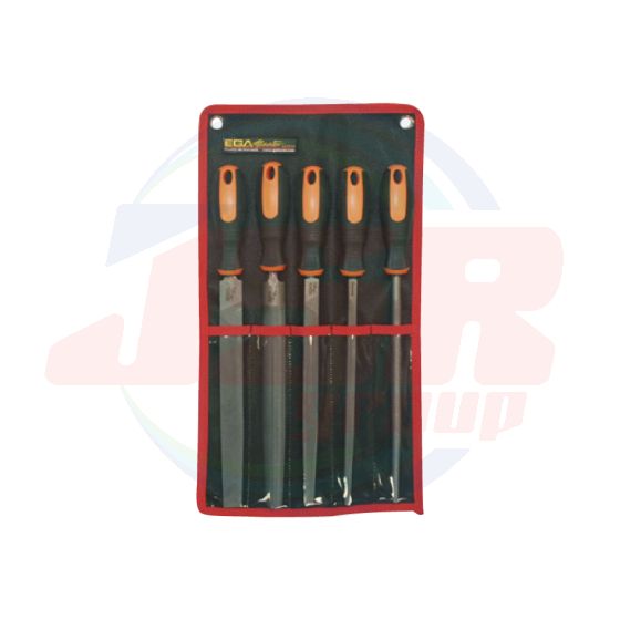 63767 | 10” SMOOTH FILE SET 5 PCS | EGA MASTER