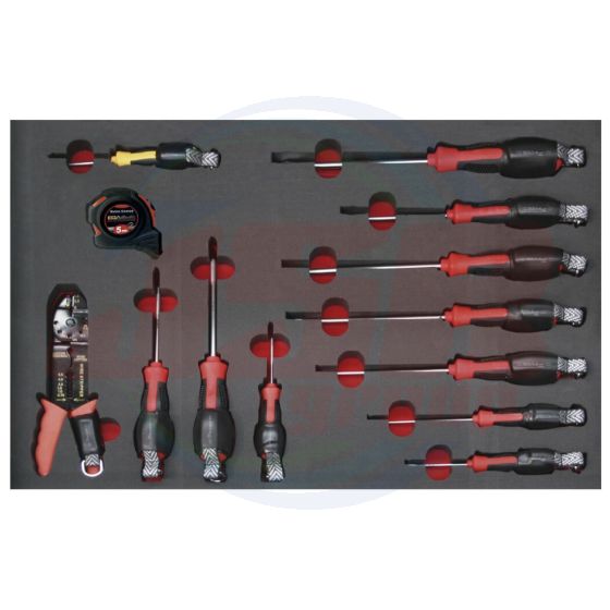 AD500267 | Tray set of screwdrivers antidrop ANTIDROP TOOLS | EGA MASTER