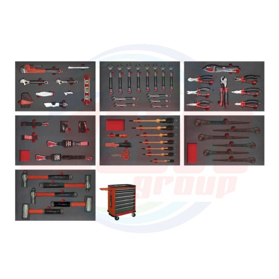 AD500377 | Antidrop tools sets 58 pieces inches ref. 50020, 50041, 50025, 50042 ANTIDROP TOOLS | EGA MASTER