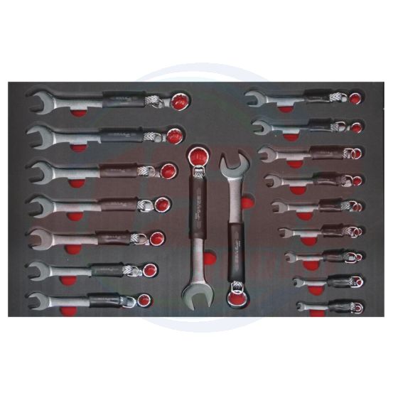 AD500407 | Tray set of combination wrenches antidrop ANTIDROP TOOLS | EGA MASTER
