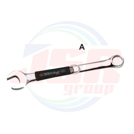  INCH - COMBINATION WRENCH MIRROR POLISHED CHROME PLATING DIN 3113 ANTIDROP ACO ANTIDROP TOOLS | EGA MASTER
