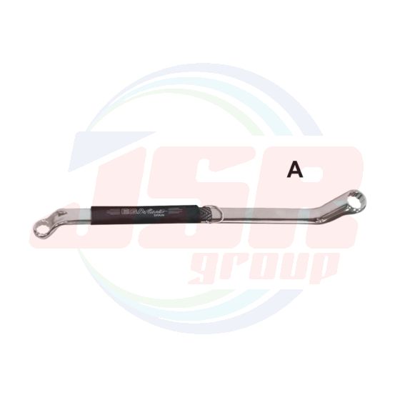 INCH - DOUBLE OFFSET RING WRENCH MIRROR POLISHED CHROME PLATING DIN 838 ANTIDROP ACO ANTIDROP TOOLS | EGA MASTER
