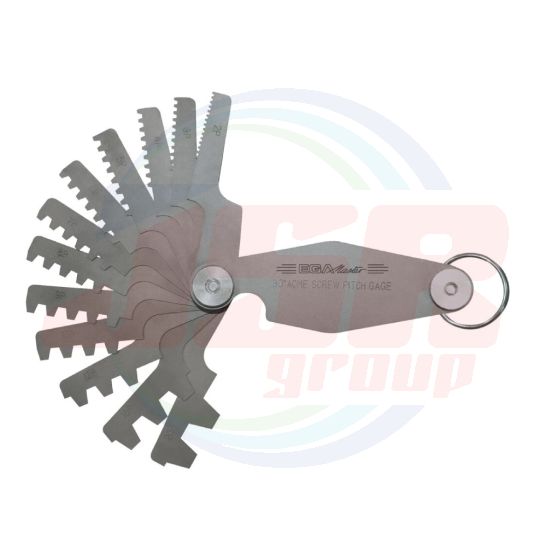 AD655767 | Thread pitch gauge 12 blades antidrop aco ANTIDROP TOOLS | EGA MASTER