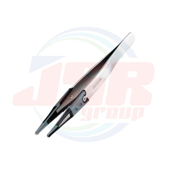 P-643-J | ESD ELASTOMER TIP TWEEZERS | HOZAN