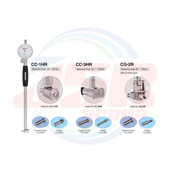 CC-2HR | R series : Contact Point & Feeler Special type Cylinder Gauges | PEACOCK