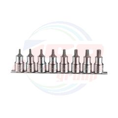 23874 | 1/2” 8PC TORX BITS SOCKET SET (ON RAIL) | SIGNET