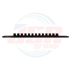 68267 | 1/2” DR. 13 PCS x 390mm MAGNETIC ALUMINUM CLIP RAIL BLACK | SIGNET