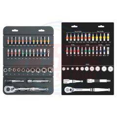 22041-1 | 1/4” DR. 23 PCS MINI SOCKET & BIT SET METRIC | SIGNET