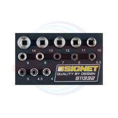 11332 | 1/4” SOCKET TRAY 13 PCS EVA FOAM | SIGNET