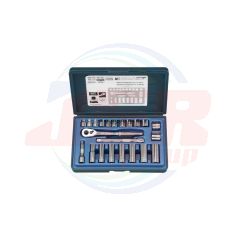 12723 | 3/8” 22 PCS MM SOCKET SET W/12594 IN BLOW MOLD CASE | SIGNET