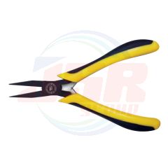 62524 | FLAT NOSE ELECTRICIAN PLIER BLACK CHORME PLATING BIMAT | EGA MASTER