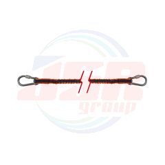 66143 | SHOCK ABSORBING CARABINER LANYANRD UV RESISTANT ANTIDROP TOOLS 700mm| EGA MASTER