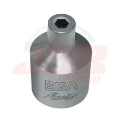 INCH - SOCKET WRENCH 3/8" STANDARD 6 EDGES NON-MAGNETIC TITANIUM | EGA MASTER