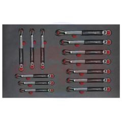 AD500247 | Tray set of double offset ring wrenches antidrop ANTIDROP TOOLS | EGA MASTER