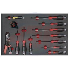 AD500267 | Tray set of screwdrivers antidrop ANTIDROP TOOLS | EGA MASTER