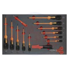 AD500307 | Tray set of screwdrivers antidrop ANTIDROP TOOLS | EGA MASTER