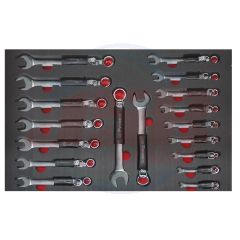 AD500407 | Tray set of combination wrenches antidrop ANTIDROP TOOLS | EGA MASTER