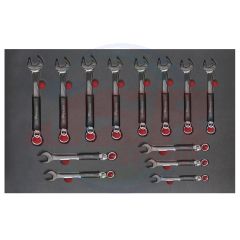 AD500417 | Tray set of combination wrenches antidrop ANTIDROP TOOLS | EGA MASTER