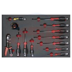 AD500437 | Tray set of screwdrivers antidrop ANTIDROP TOOLS | EGA MASTER