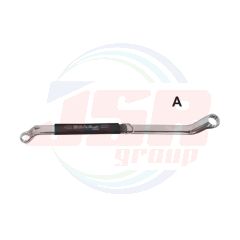 INCH - DOUBLE OFFSET RING WRENCH MIRROR POLISHED CHROME PLATING DIN 838 ANTIDROP ACO ANTIDROP TOOLS | EGA MASTER